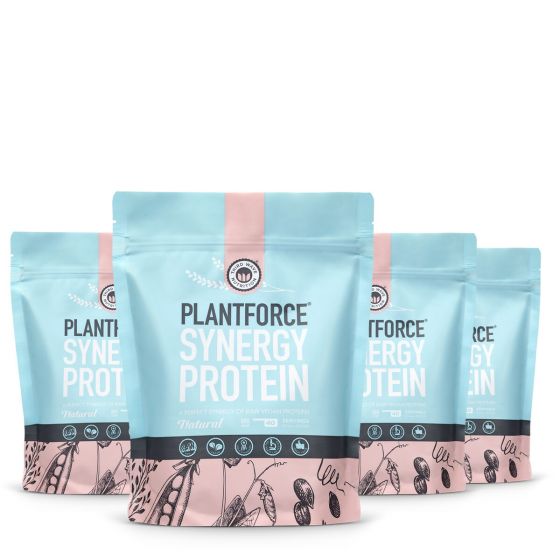 plantforce synergy protein bundle deal 4x 800g natural 3+1 Free