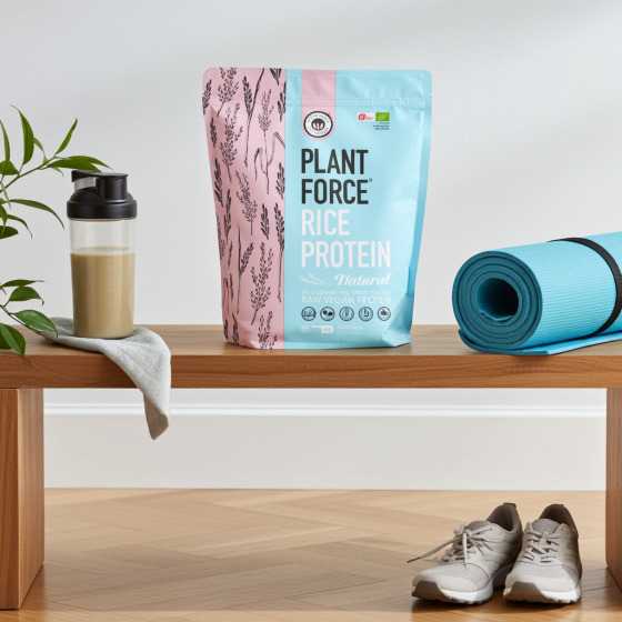 5712081104106 Plantforce - Rijst Proteïne BIO Naturel - 40 porties (800G)