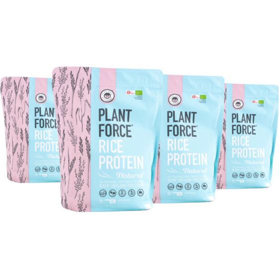 Plantforce Reisprotein BIO Natural (800 g | 40 Portionen) – 3 + 1 GRATIS – END OF YEAR DEAL