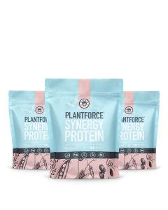 plantforce synergy protein bundle deal 3x 800g natural