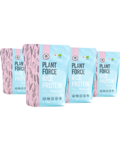 Plantforce Reisprotein BIO Natural (800 g | 40 Portionen) – 3 + 1 GRATIS – END OF YEAR DEAL
